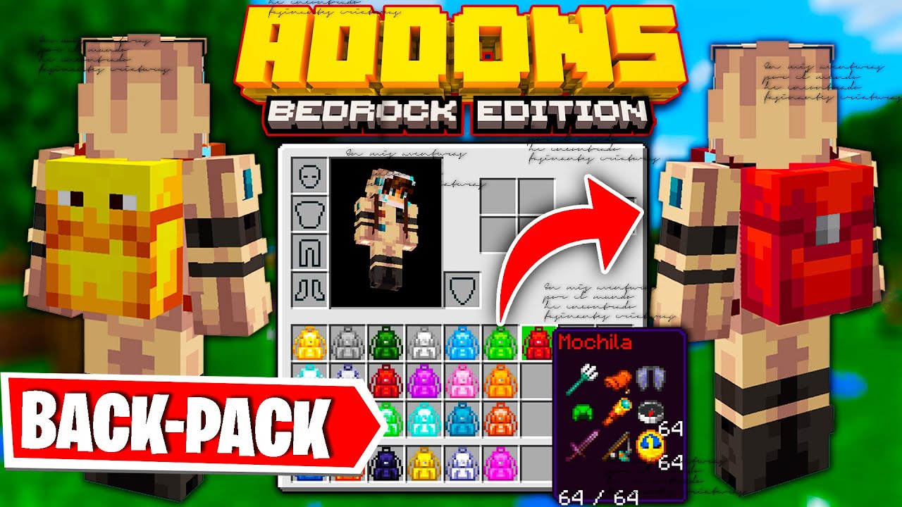 Multi Backpack Addon (26.x, 1.21) – MCPE/Bedrock Mod