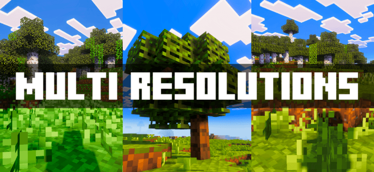 Multi Resolutions Texture Pack (1.21) – MCPE/Bedrock