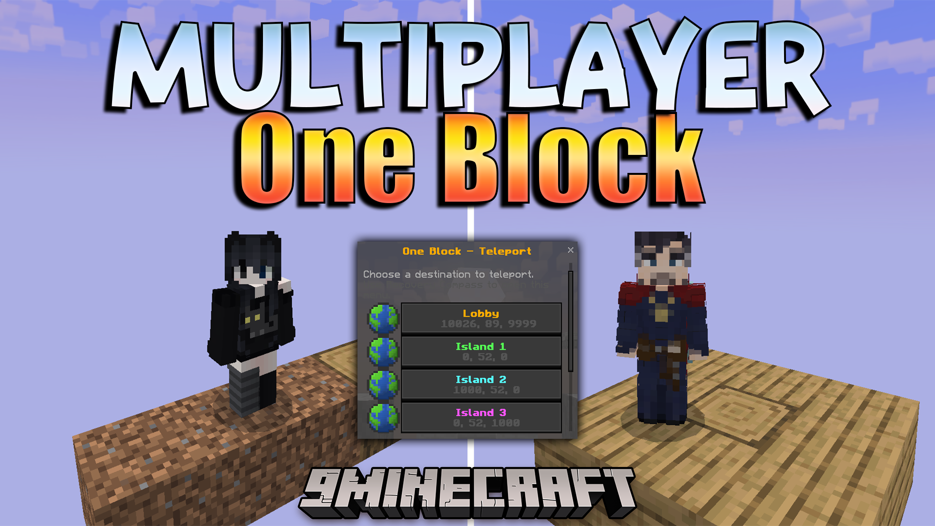 Multiplayer One Block Map (26.x, 1.21) – Conquer The Sky Together On One Block