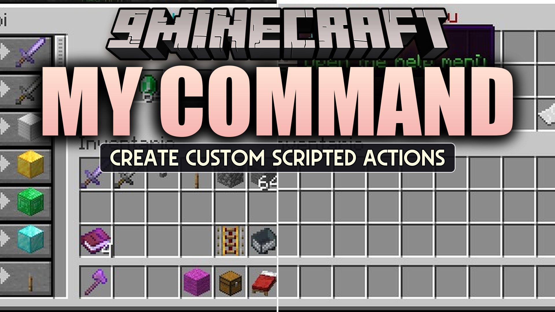 My Command Plugin (1.21.4, 1.20.1) – Save Players Time with Custom Menus