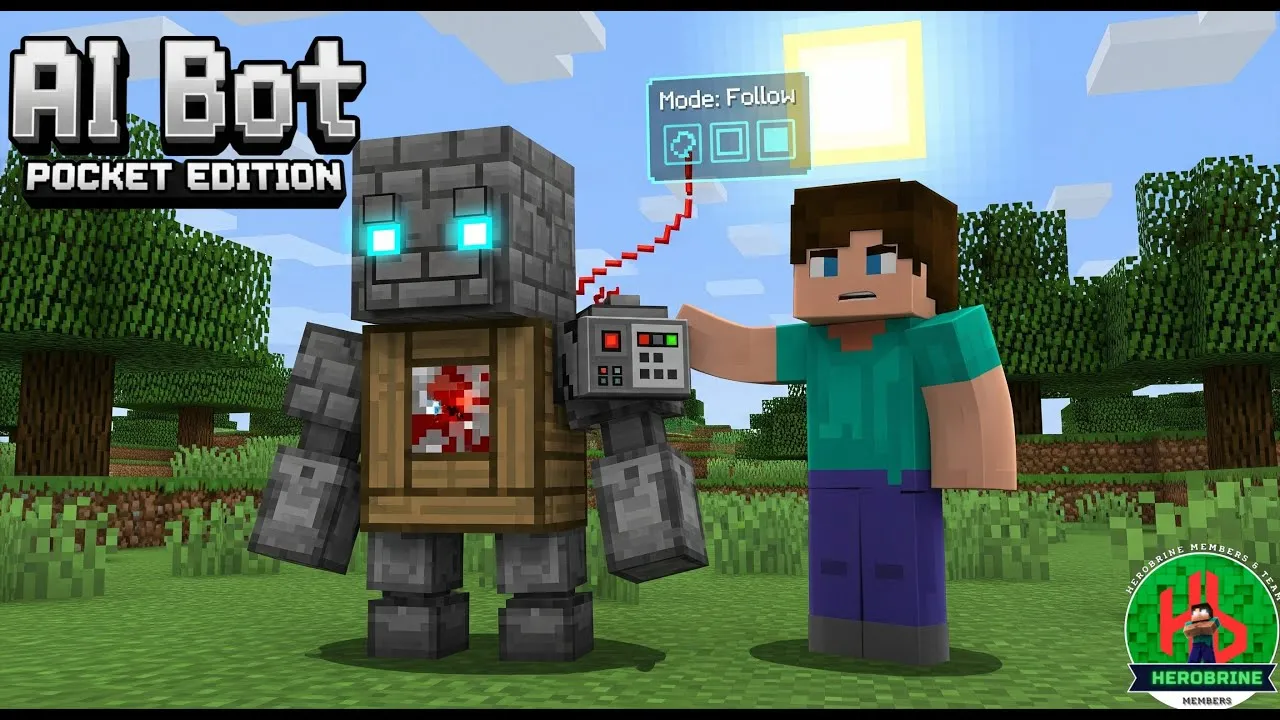 My Robot GB Addon (1.21) – MCPE/Bedrock Mod