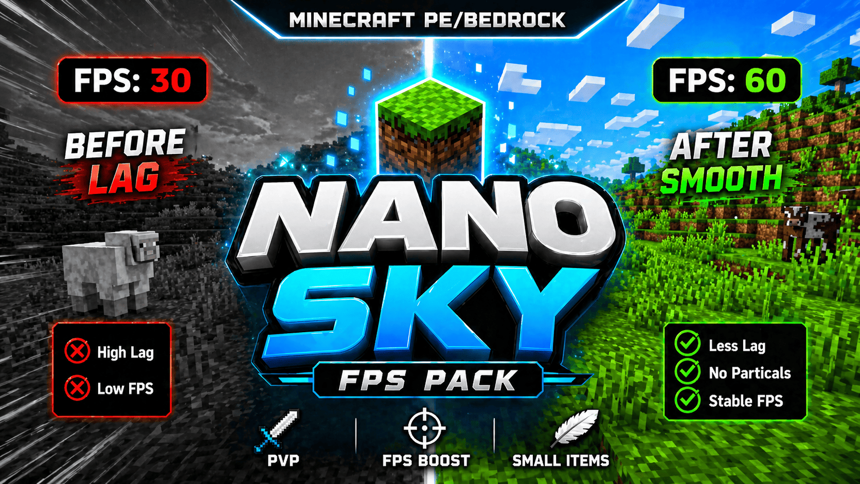 Nanosky Fps Texture Pack (26.x) – Lightweight FPS Boost for PvP