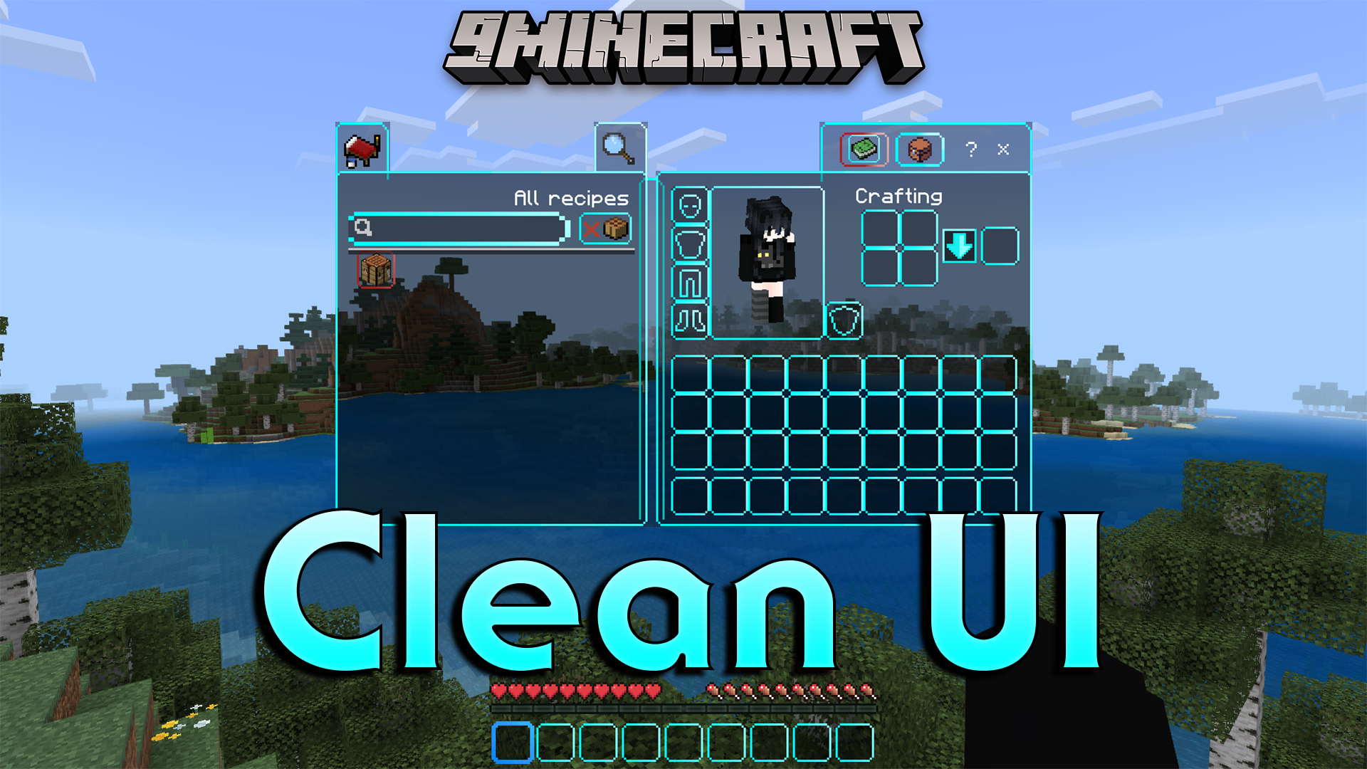 Neqs Clean UI Texture Pack (26.x, 1.21) – Modern Interface Design For Bedrock