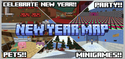 New Year Map 2025 2026 Map (1.21, 1.20) – MCPE/Bedrock