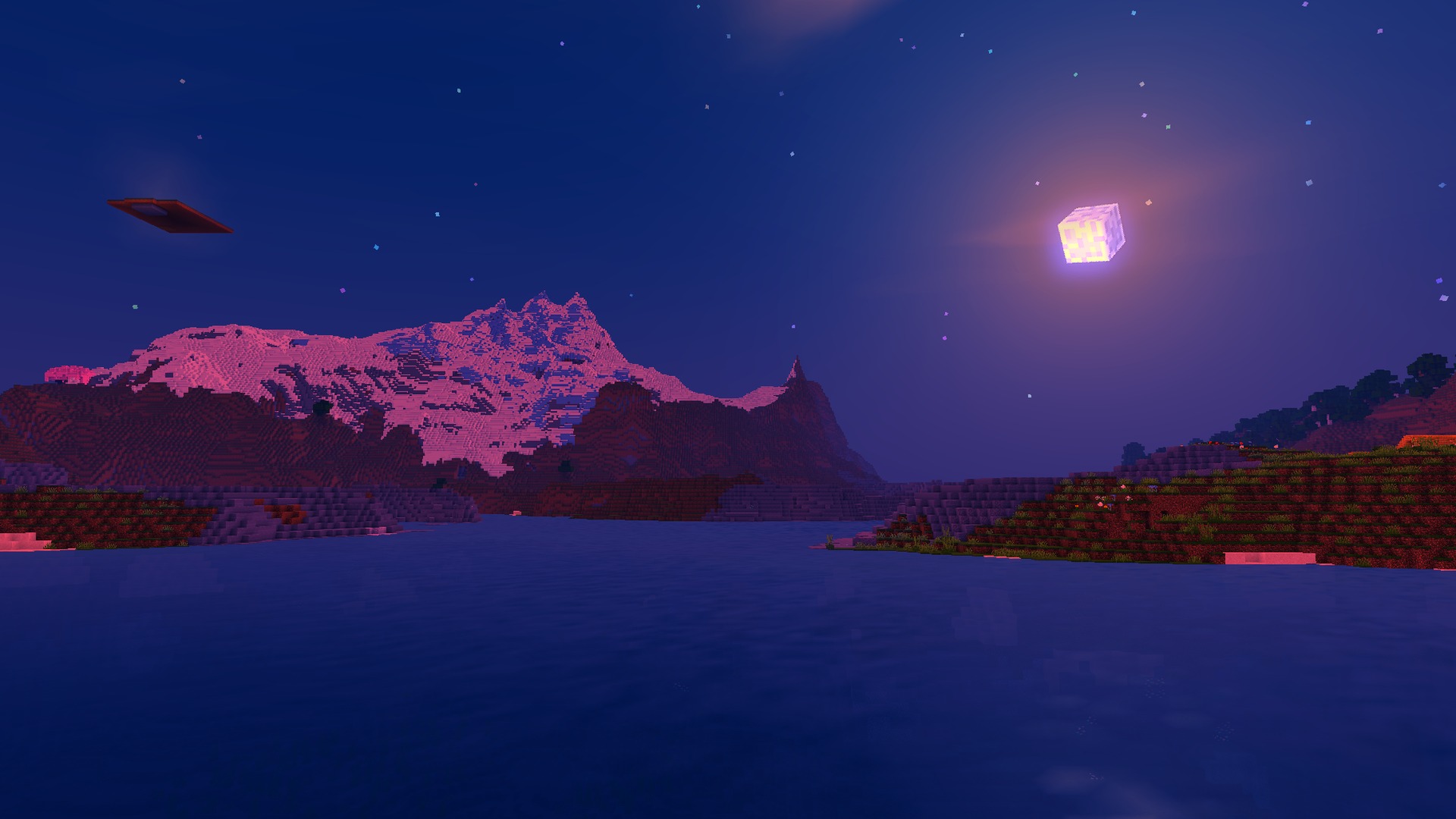 Newb Complementary Shader Screenshot 8 Moonlit ocean at night under the shader sky
