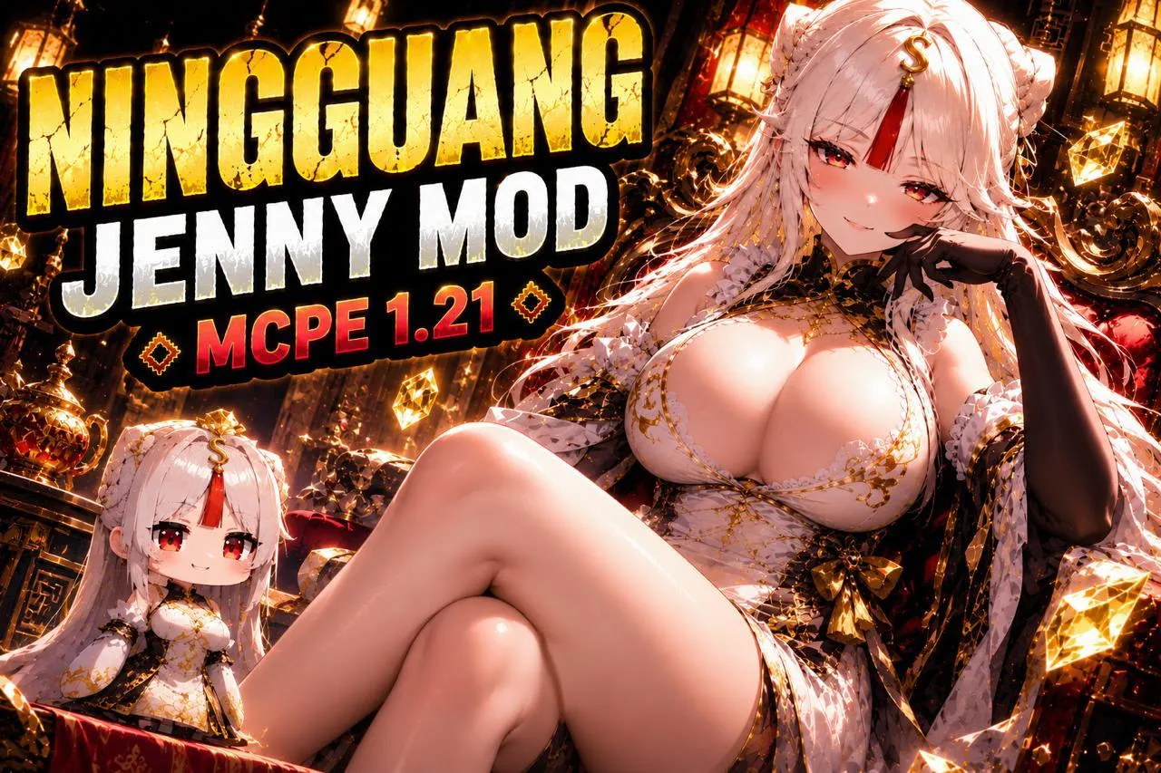 Ningguang Ellie Mod for Minecraft Bedrock 1.21 – Jenny Style MCPE Companion