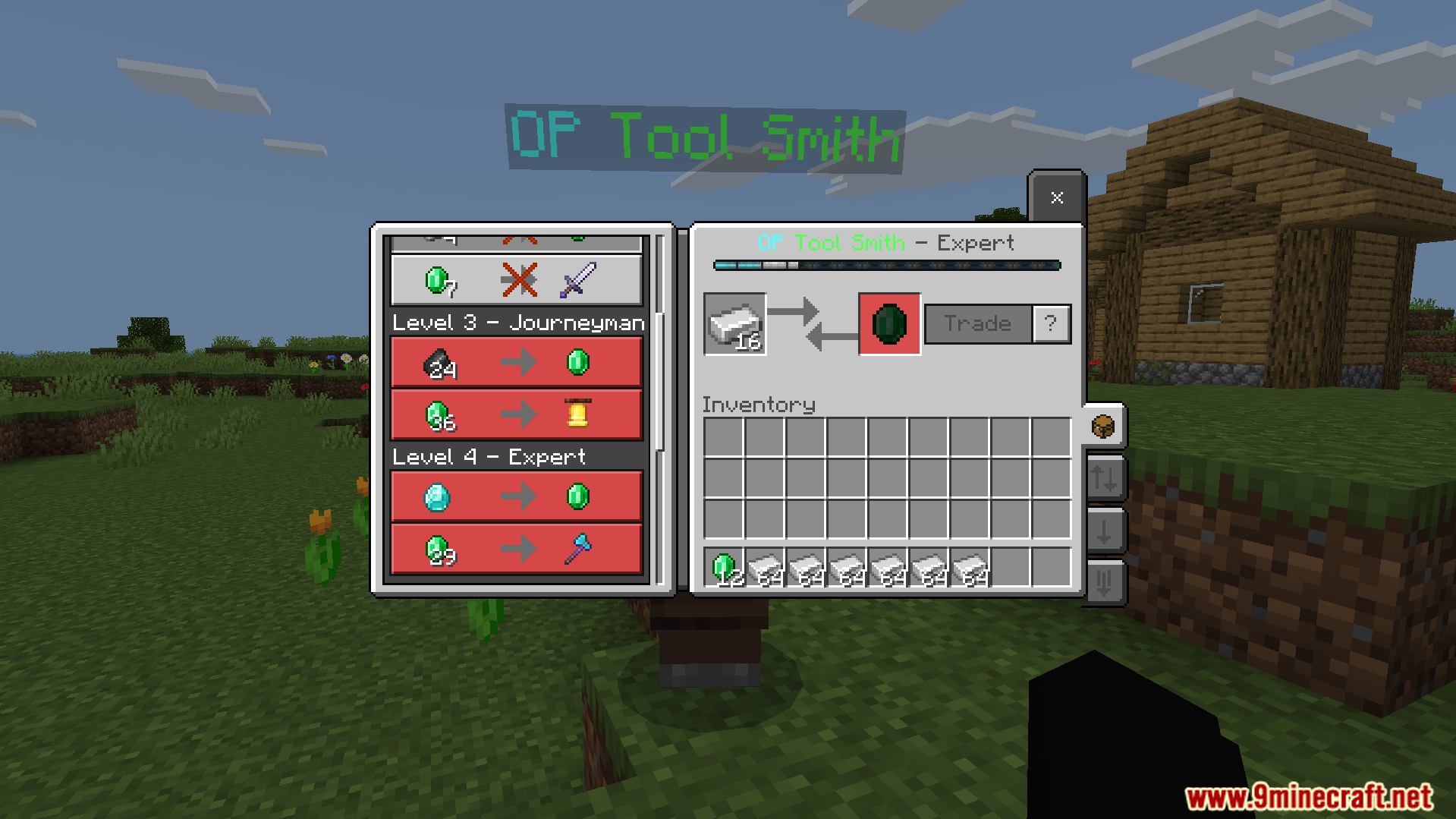 Op Tool Smith Map Screenshot 4 Trading iron ingots with the expert level tool smith villager