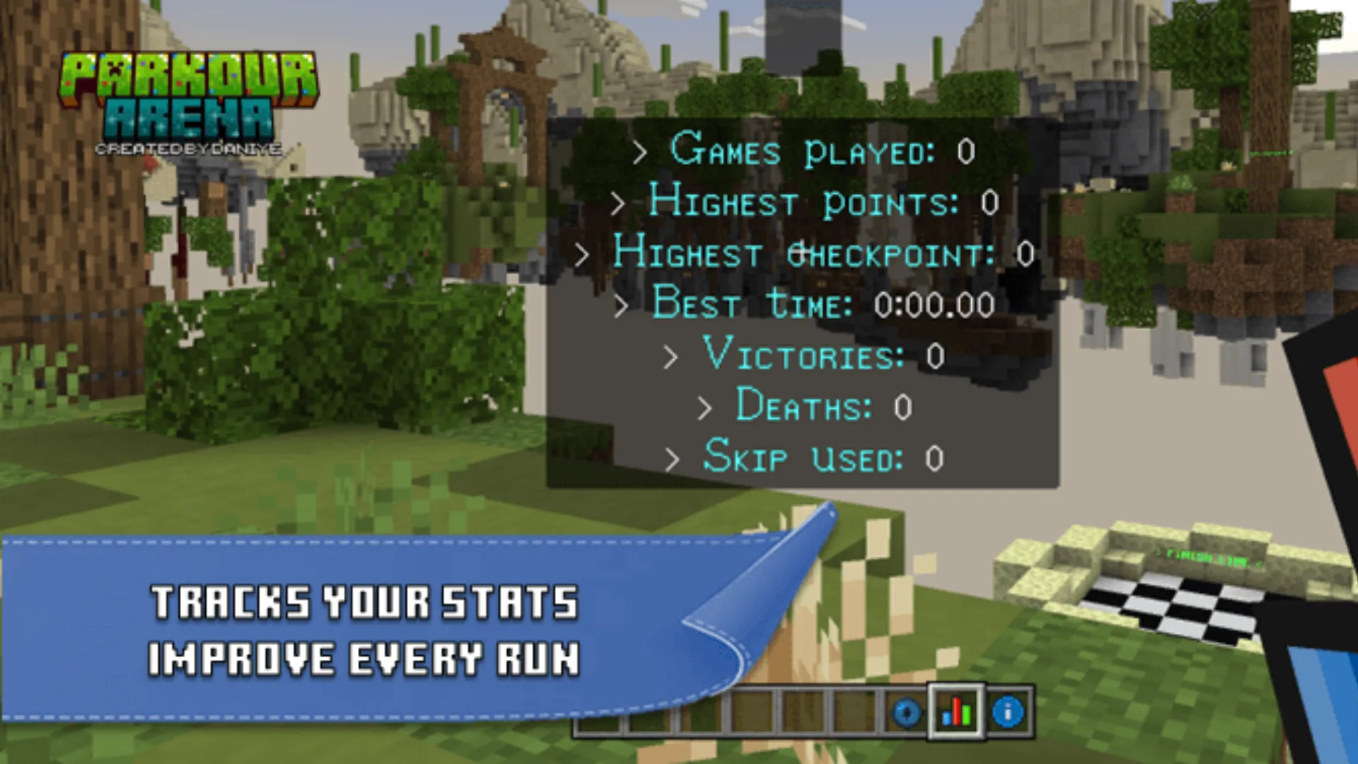 Parkour Arena Map (1.21) – MCPE/Bedrock