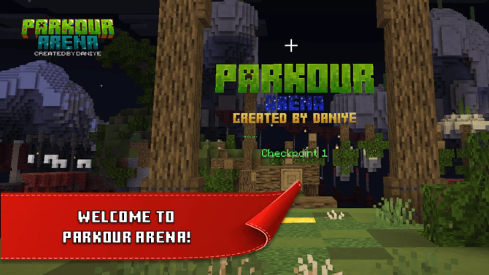 Parkour Arena Map (1.21) – MCPE/Bedrock