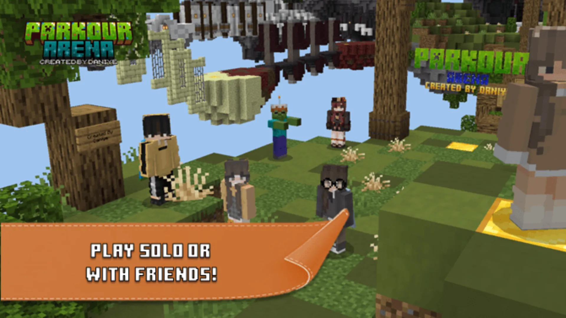 Parkour Arena Map (1.21) – MCPE/Bedrock