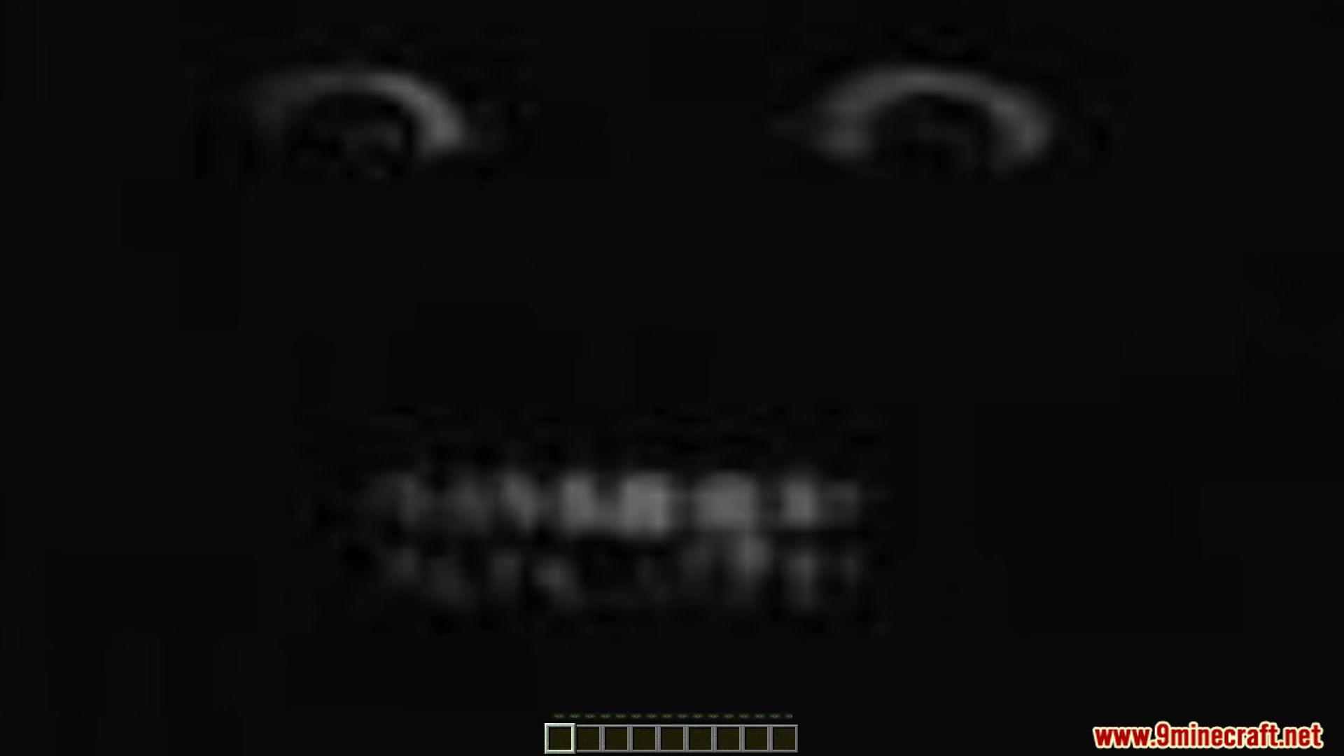 Scary monster face with white eyes and teeth from Playmate Addon
