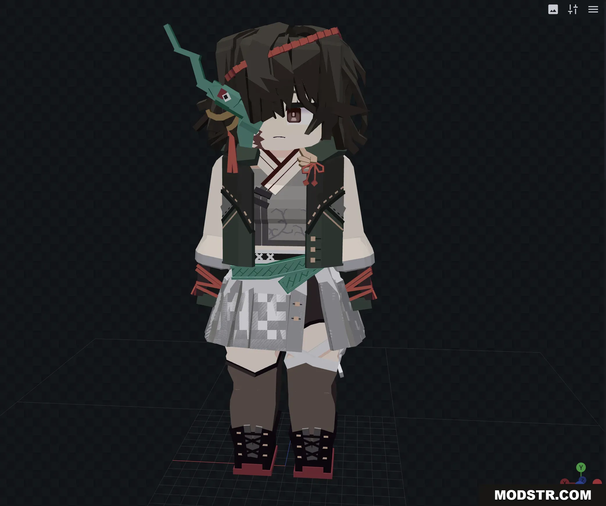 Power Bia Anime Model for Jenny Mod Minecraft PE