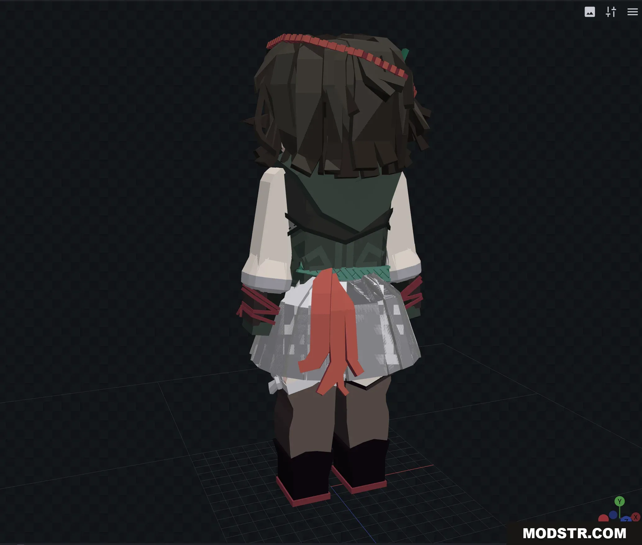 Power Bia Anime Model for Jenny Mod Minecraft PE