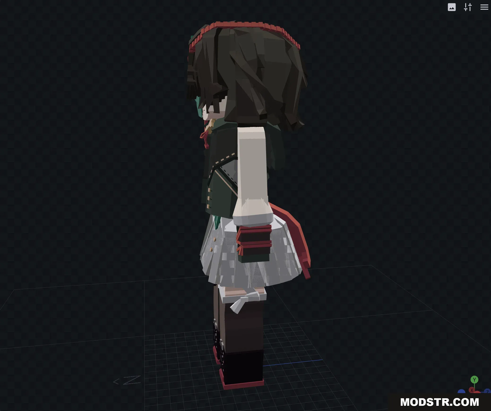 Power Bia Anime Model for Jenny Mod Minecraft PE
