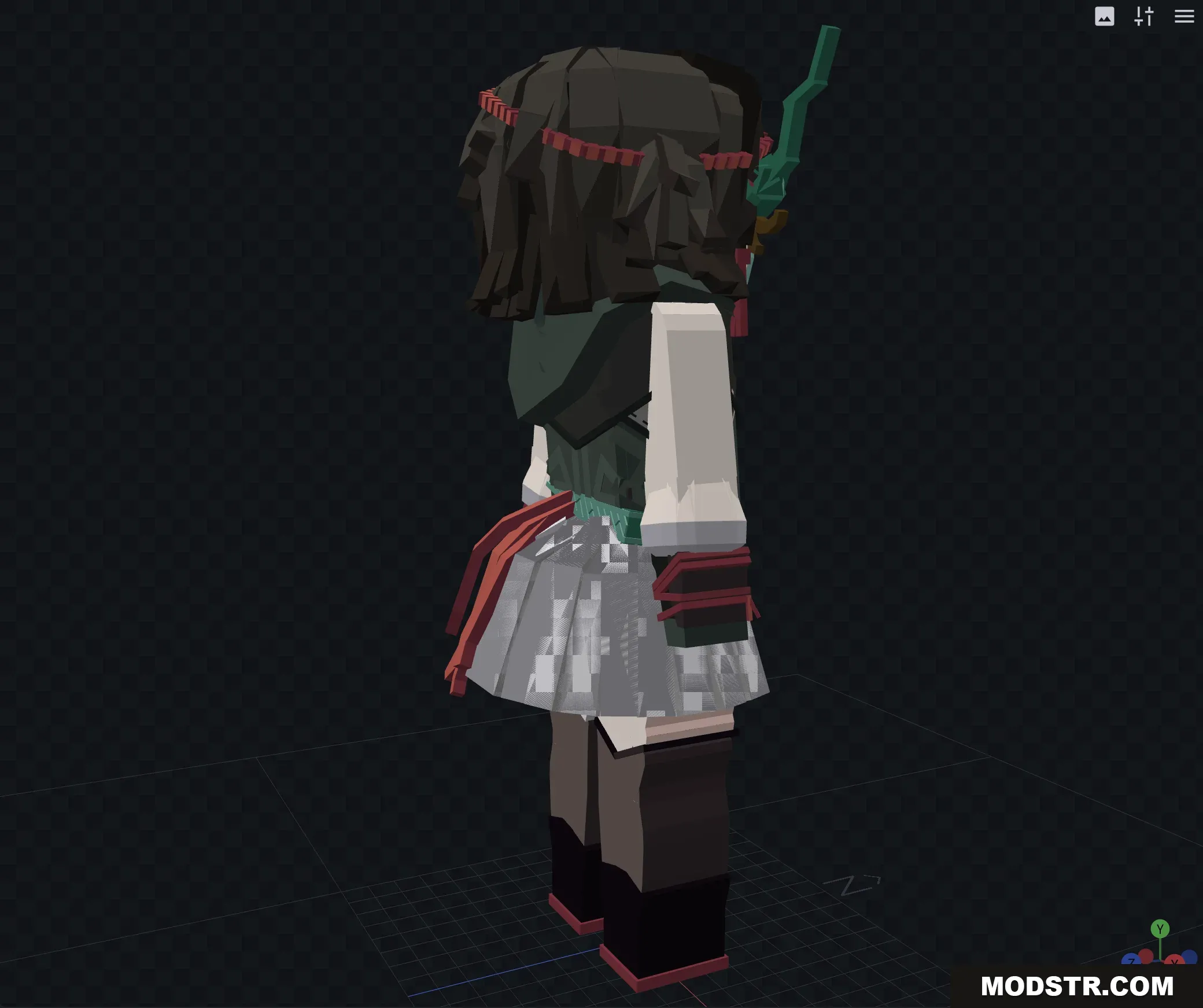 Power Bia Anime Model for Jenny Mod Minecraft PE