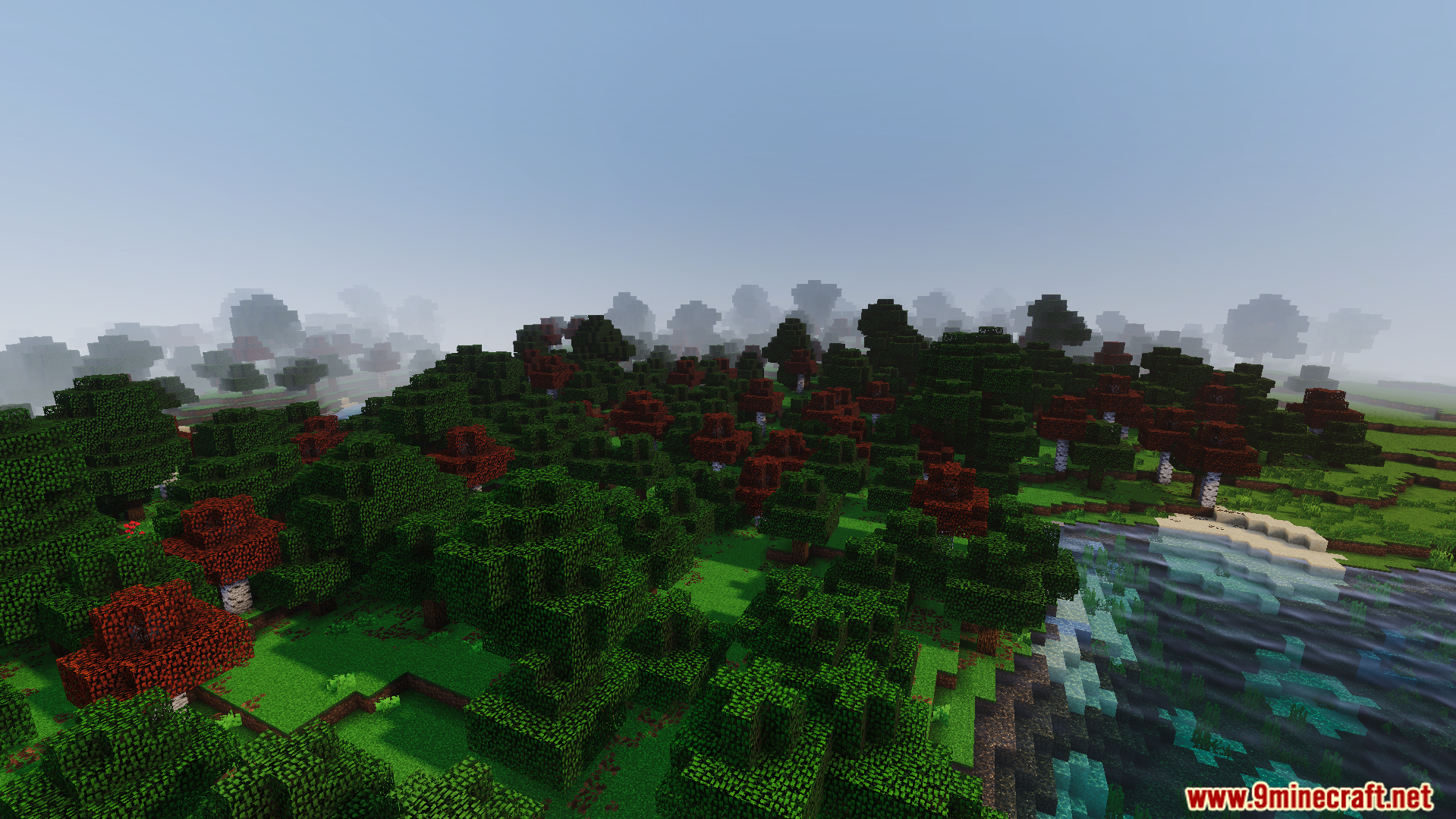 RG Visuals Shader Screenshot 8 Dynamic fog and soft shadow transitions in a lush forest biome