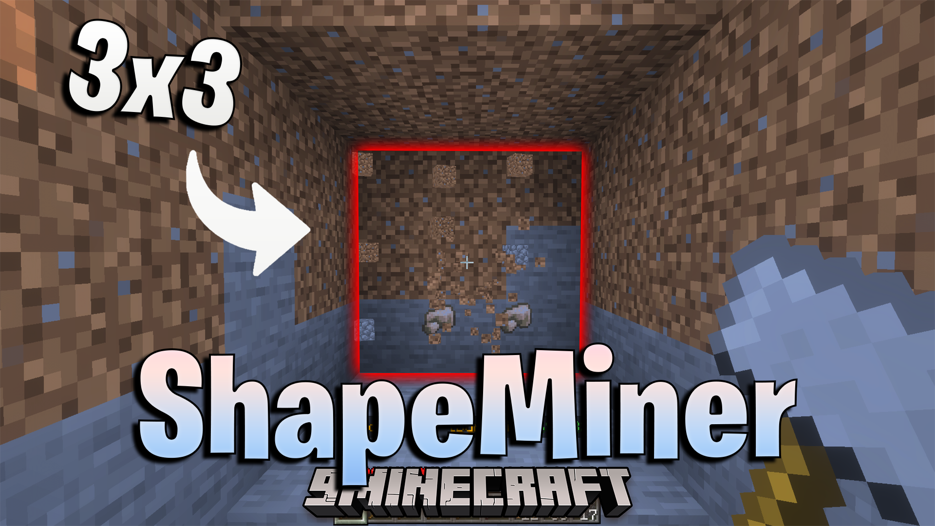ShapeMiner Addon (26.x, 1.21) – Mine Large Areas Instantly With Custom Hammers