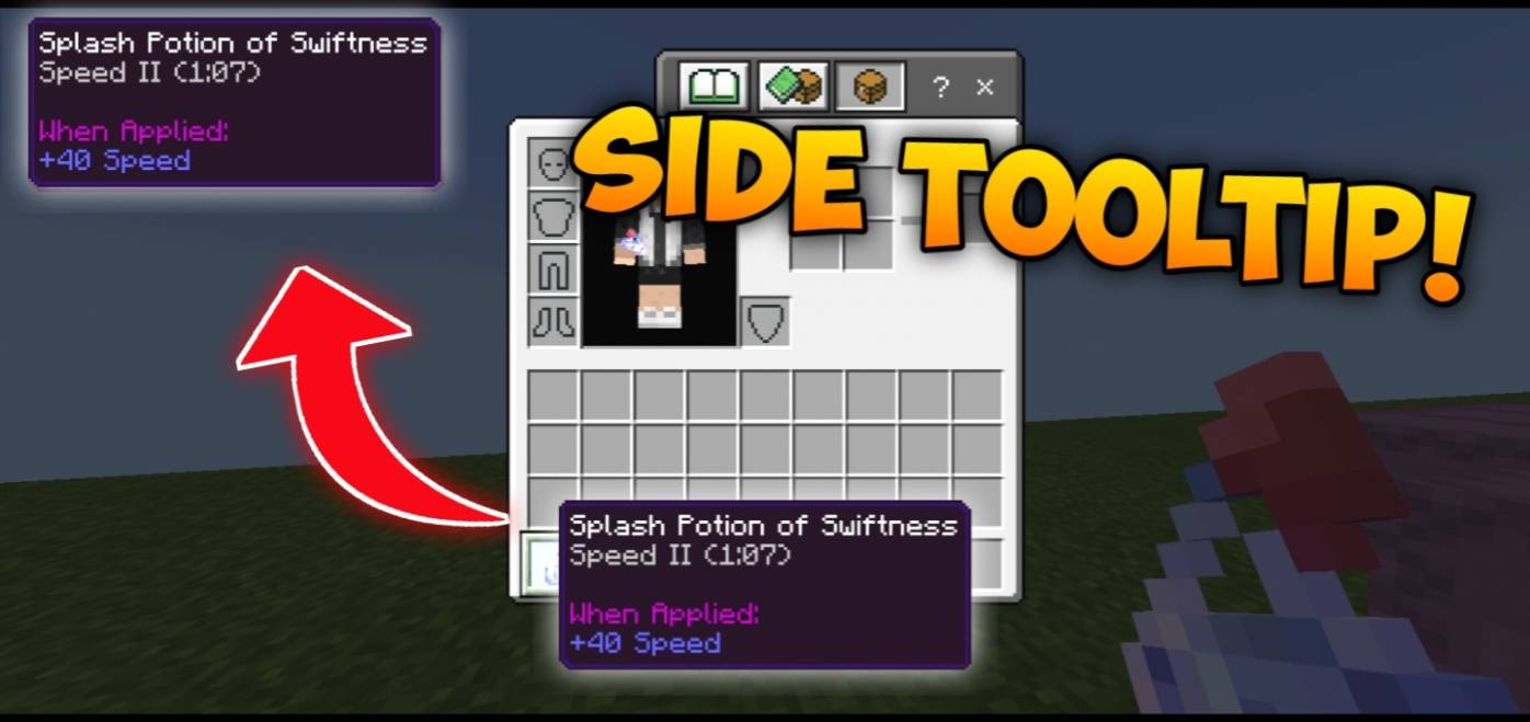 Side Tooltip Items Texture Pack (1.21, 1.20) – MCPE/Bedrock