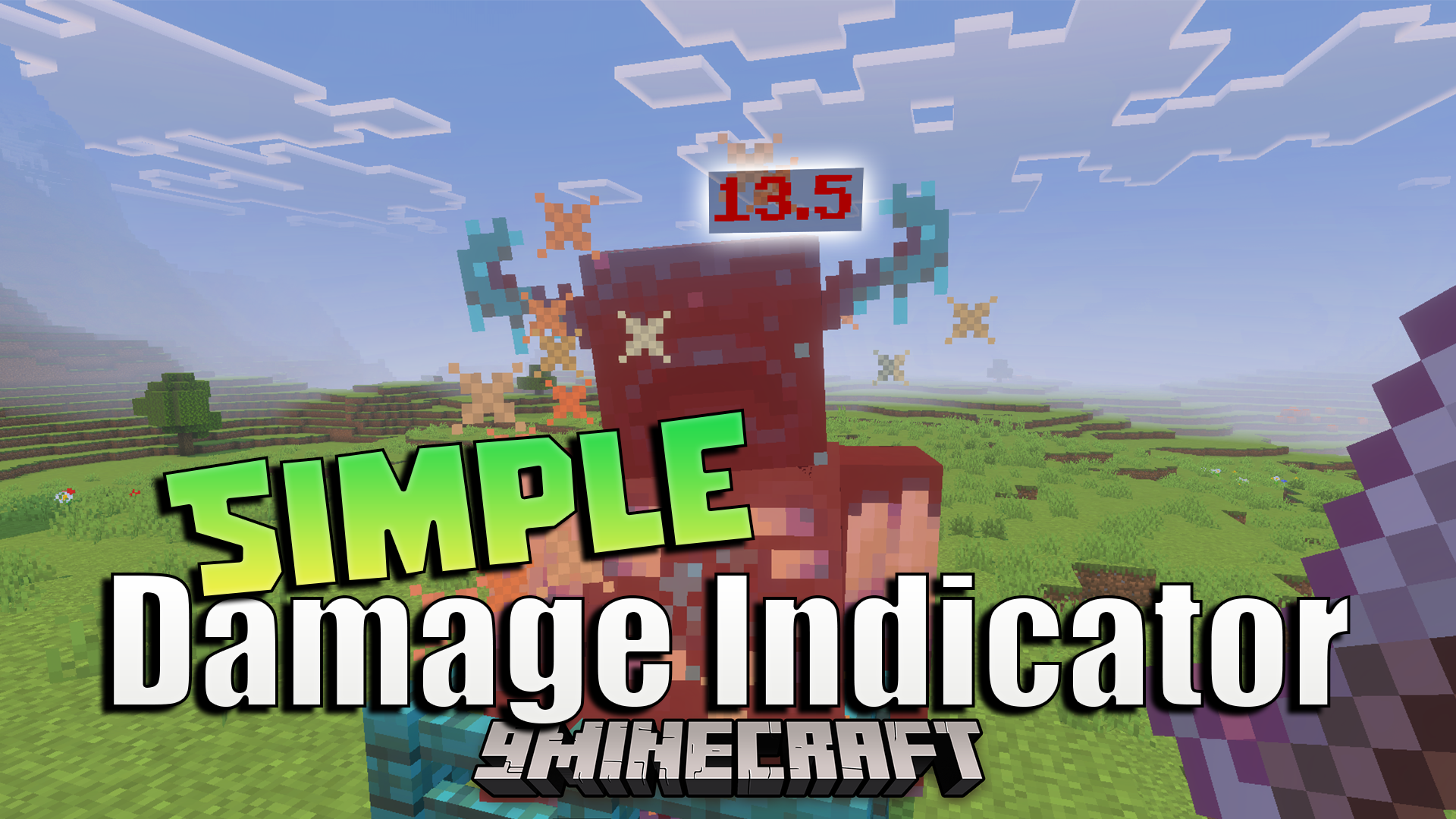 Simple Damage Indicator Addon (26.x, 1.21) – Track Exact Damage Numbers During Battles