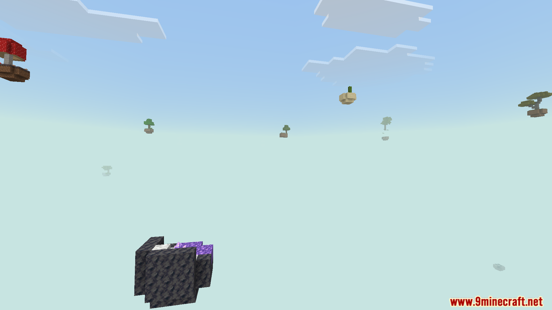 Skyblock V4 Map Screenshot 4 A vast sky filled with many unique custom floating islands