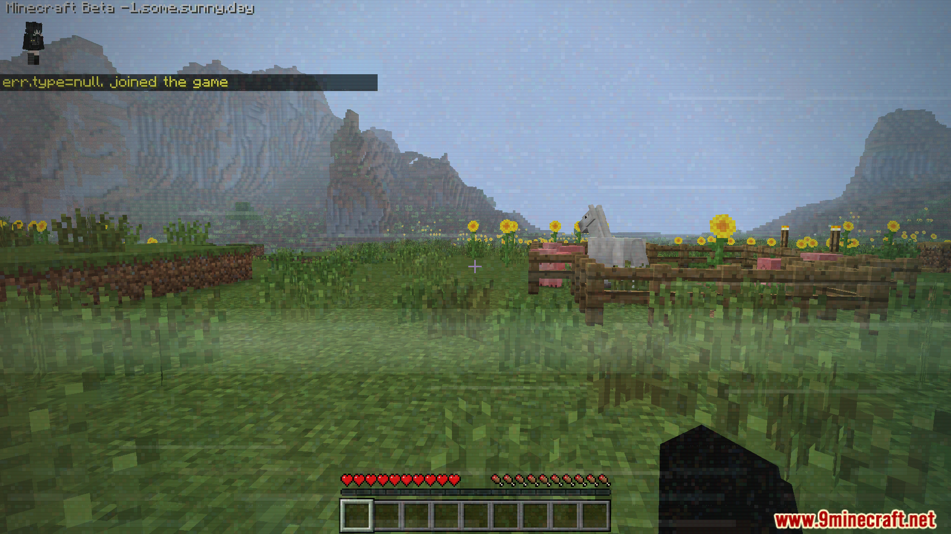 Some.sunny.day Addon Screenshot 3 Player sees a null entity join message in a slowly corrupting world
