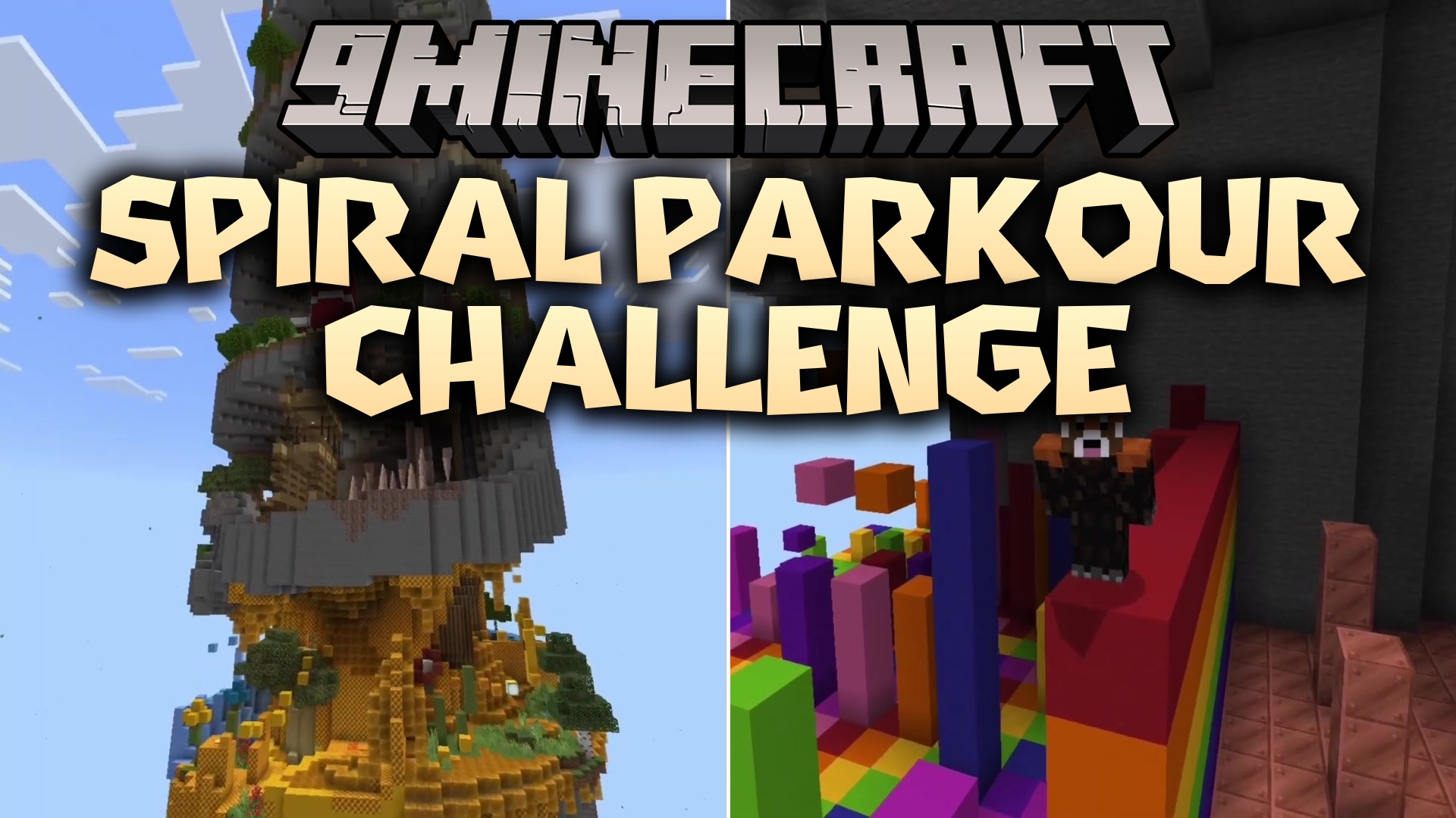 Spiral Parkour Challenge Map (26.2, 1.20.1) – Master the Dizzying Climb