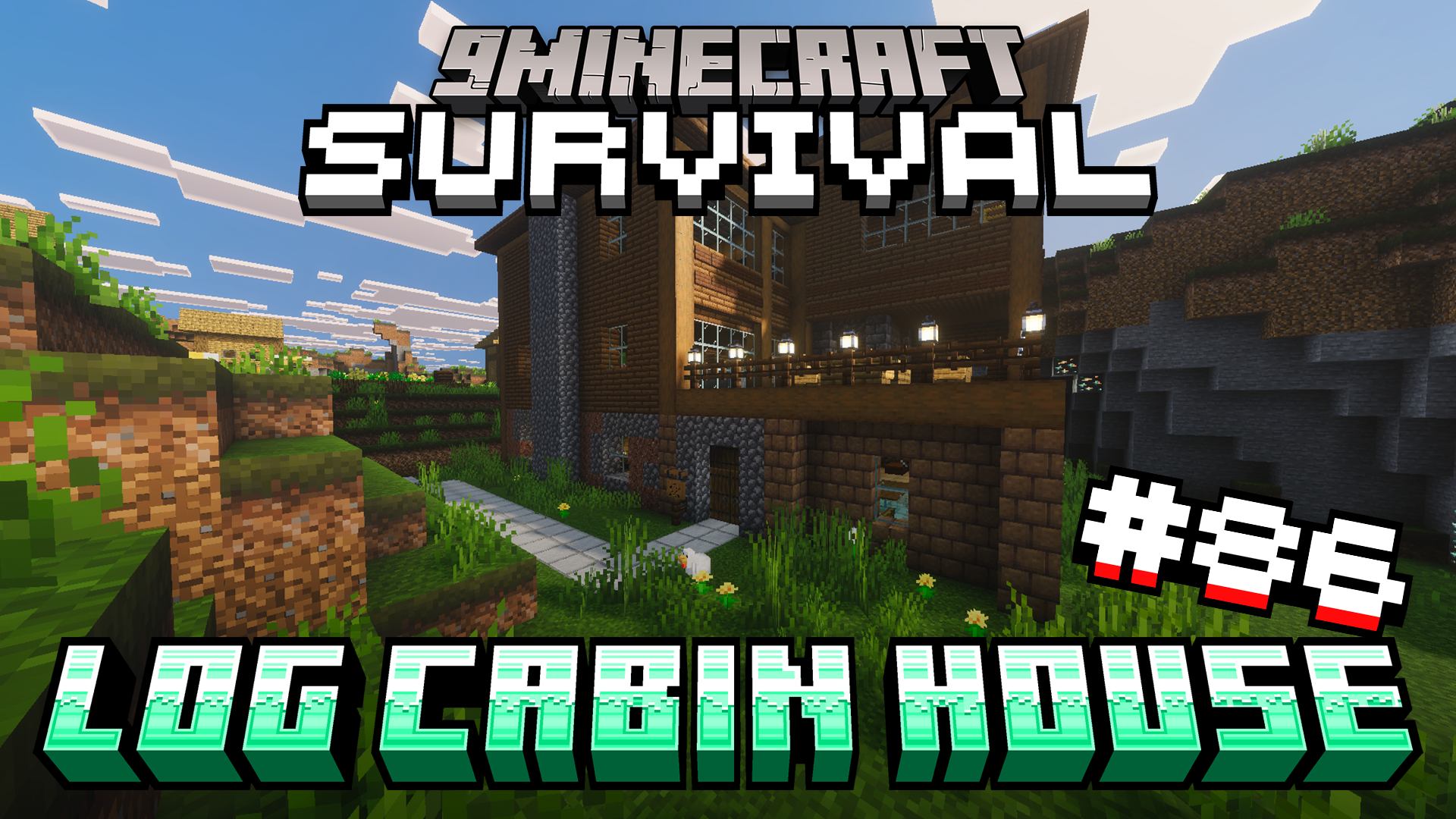 Survival Log Cabin House 86 Map (26.x) – Start Your Island Survival in a Warm Cabin
