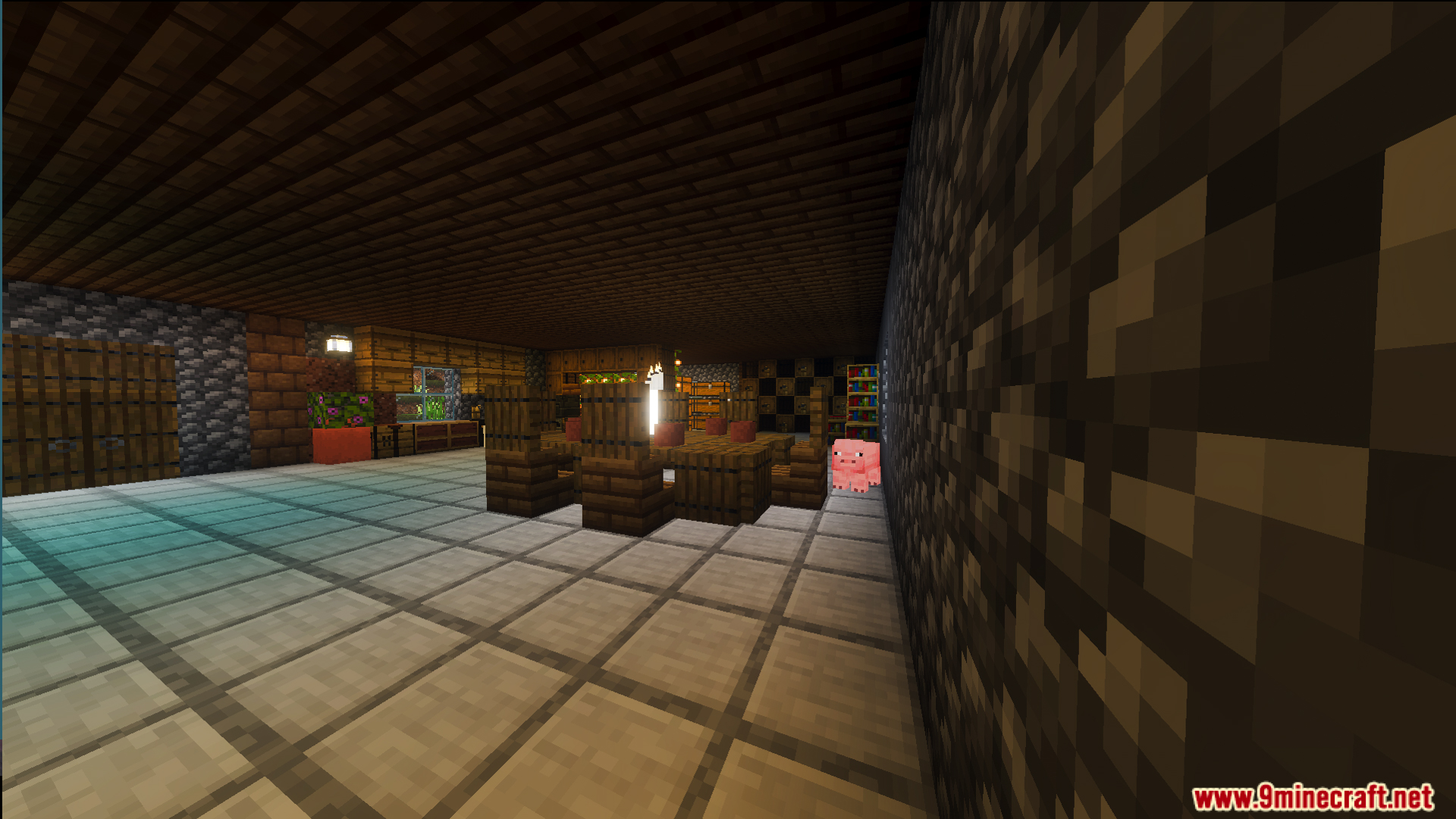 Survival Log Cabin House 86 Map Screenshot 3 Detailed interior of the cabin with a kitchen and dining table