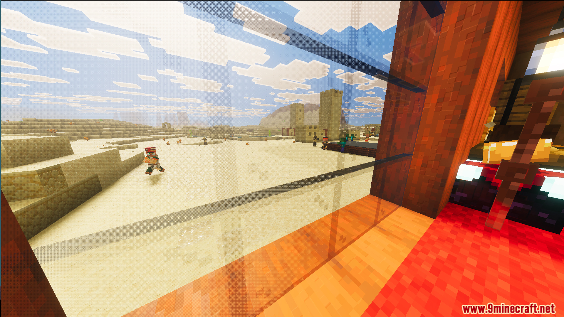 Survival Modern Flat House 39 Map view from inside the desert home