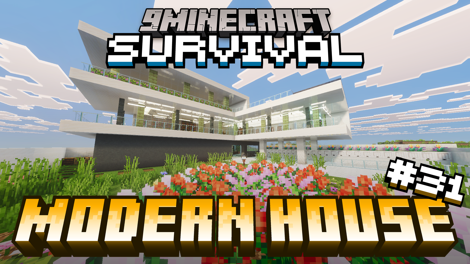 Survival Modern House 31 Map (26.x, 1.21) – Live Like Royalty in a Modern Mansion