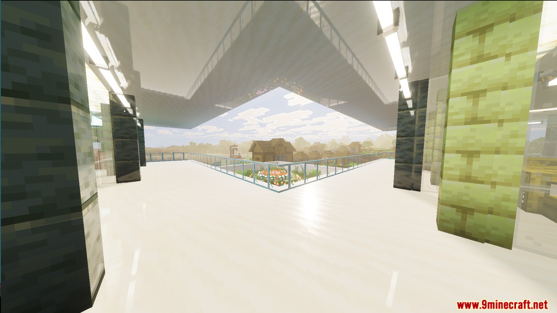 Survival Modern House 31 Map features a large white mansion with glass balconies