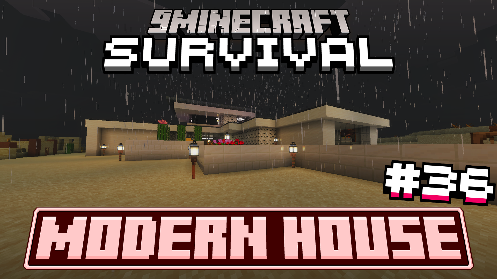 Survival Modern House 36 Map (26.x, 1.21) – Survive the Desert in Luxury for Minecraft PE