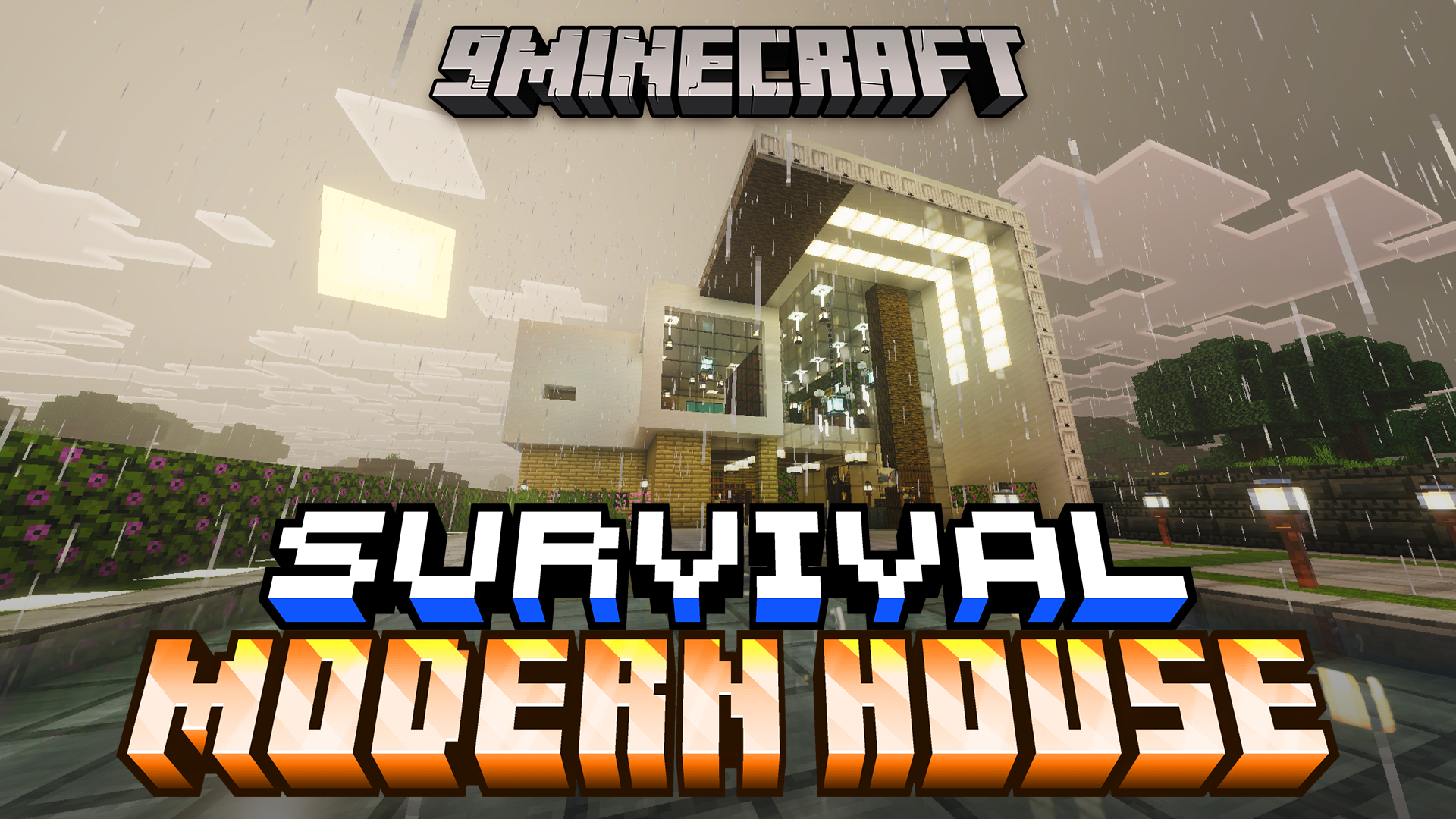 Survival Modern House 6 Map (26.x, 1.21) – Survive the First Night in an Island Villa