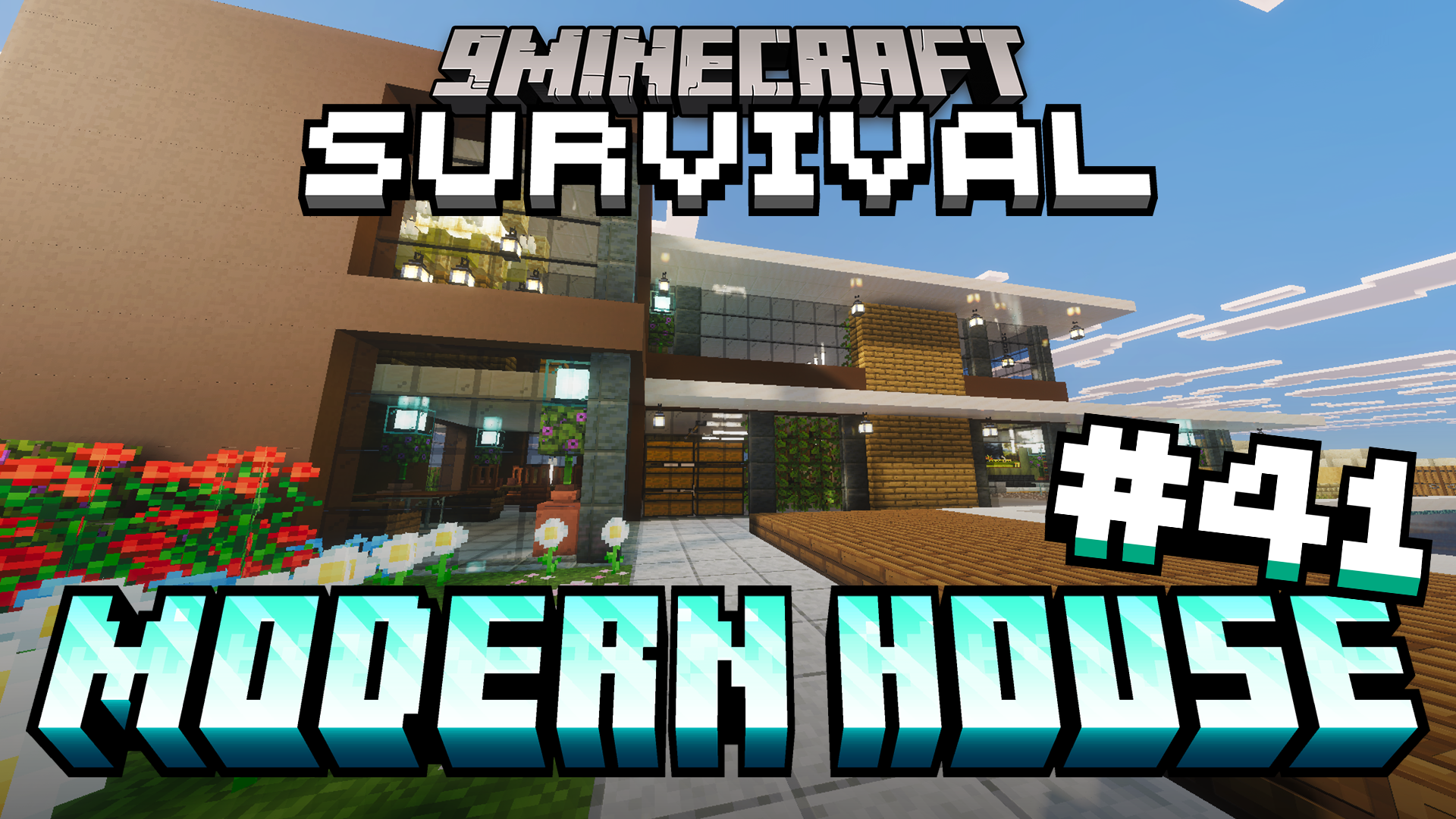 Survival Modern House 41 Map (26.x, 1.21) – Survive the Night in a Stocked Modern Home