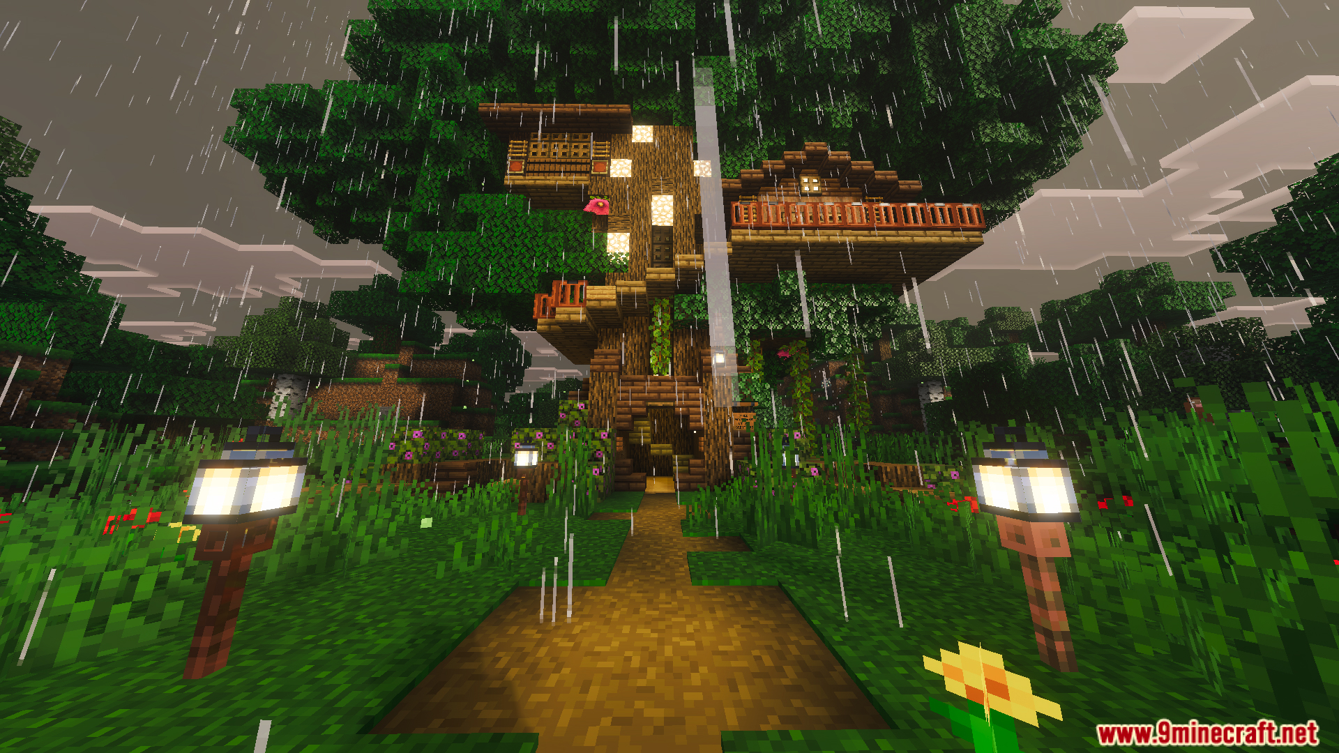 Survival Tree House 45 Map Screenshot 5 A massive wooden