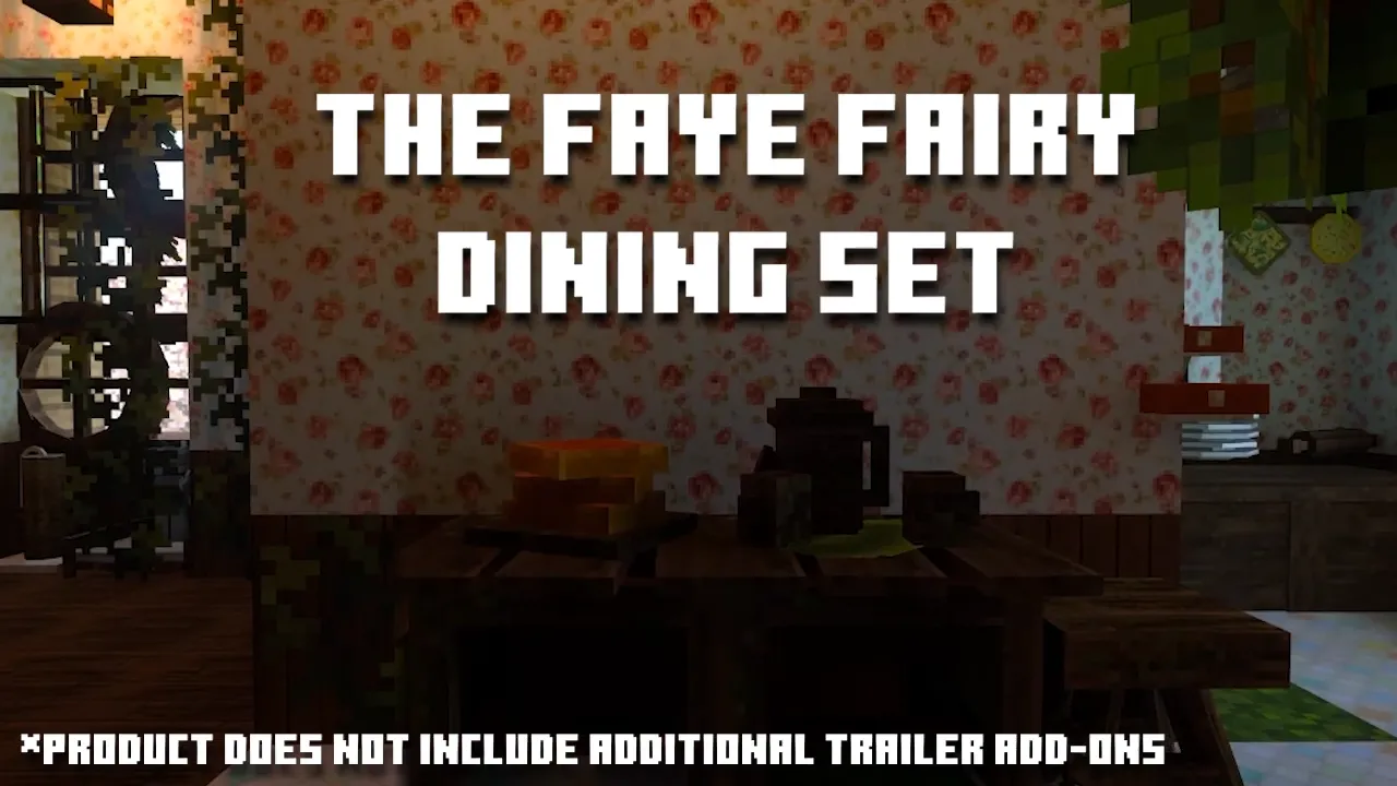 The Faye Fairy Dining Set Addon (1.21) – MCPE/Bedrock Mod