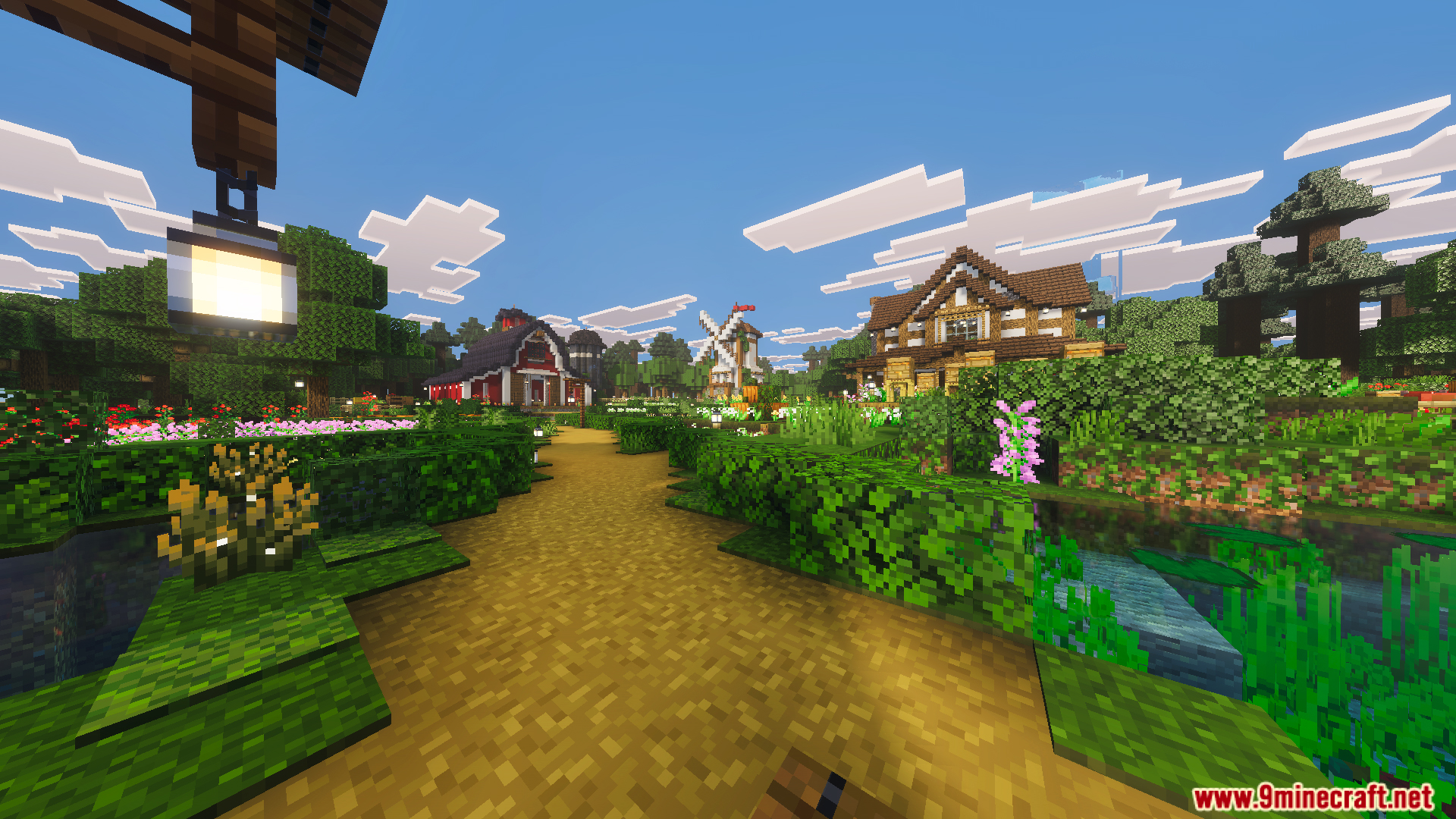Tiny Takeover Farmstead Map Screenshot 1 Tiny Takeover Farmstead Map featuring a red barn and a tall windmill