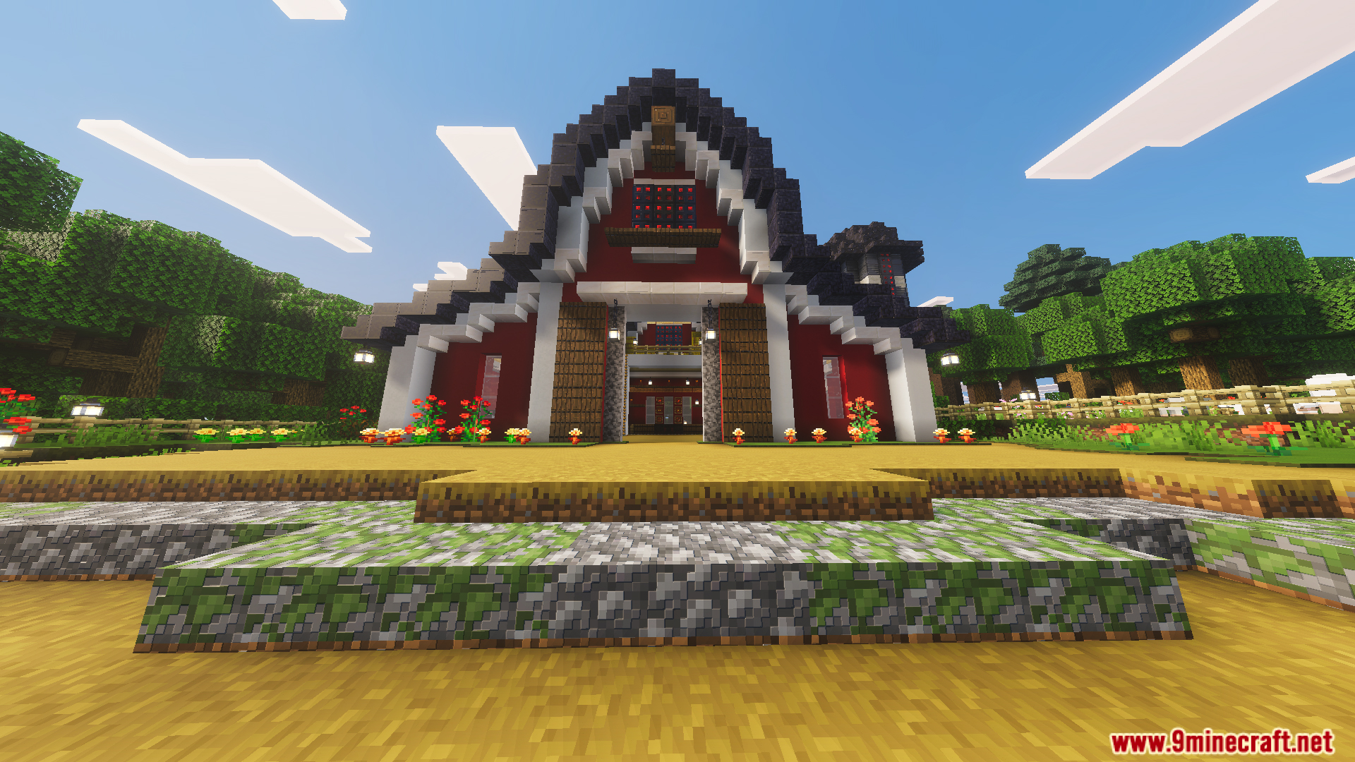Tiny Takeover Farmstead Map Screenshot 6 Large red barn exterior on the Tiny Takeover Farmstead Map property