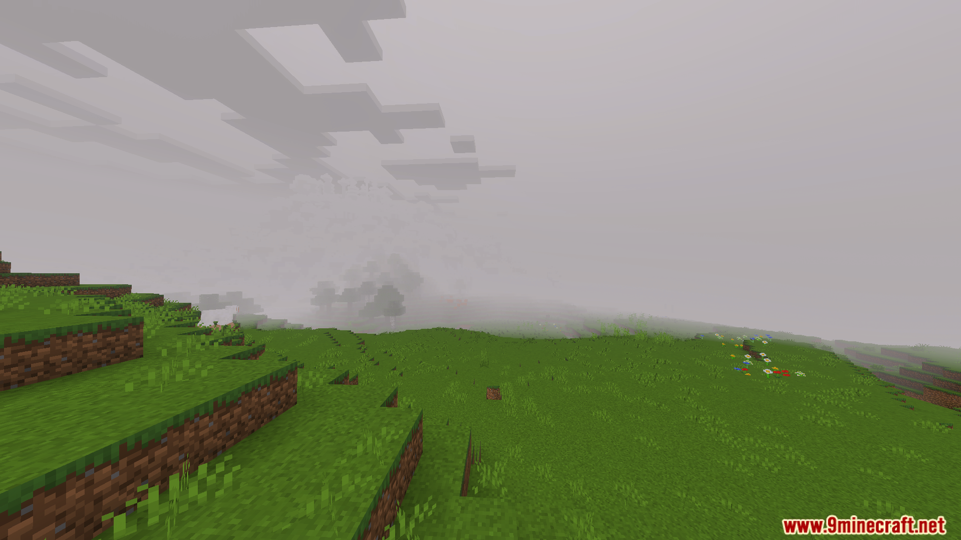 Ultimate FPS Booster Texture Pack Screenshot 8 Thick fog covering the Minecraft world to reduce lag and boost speed