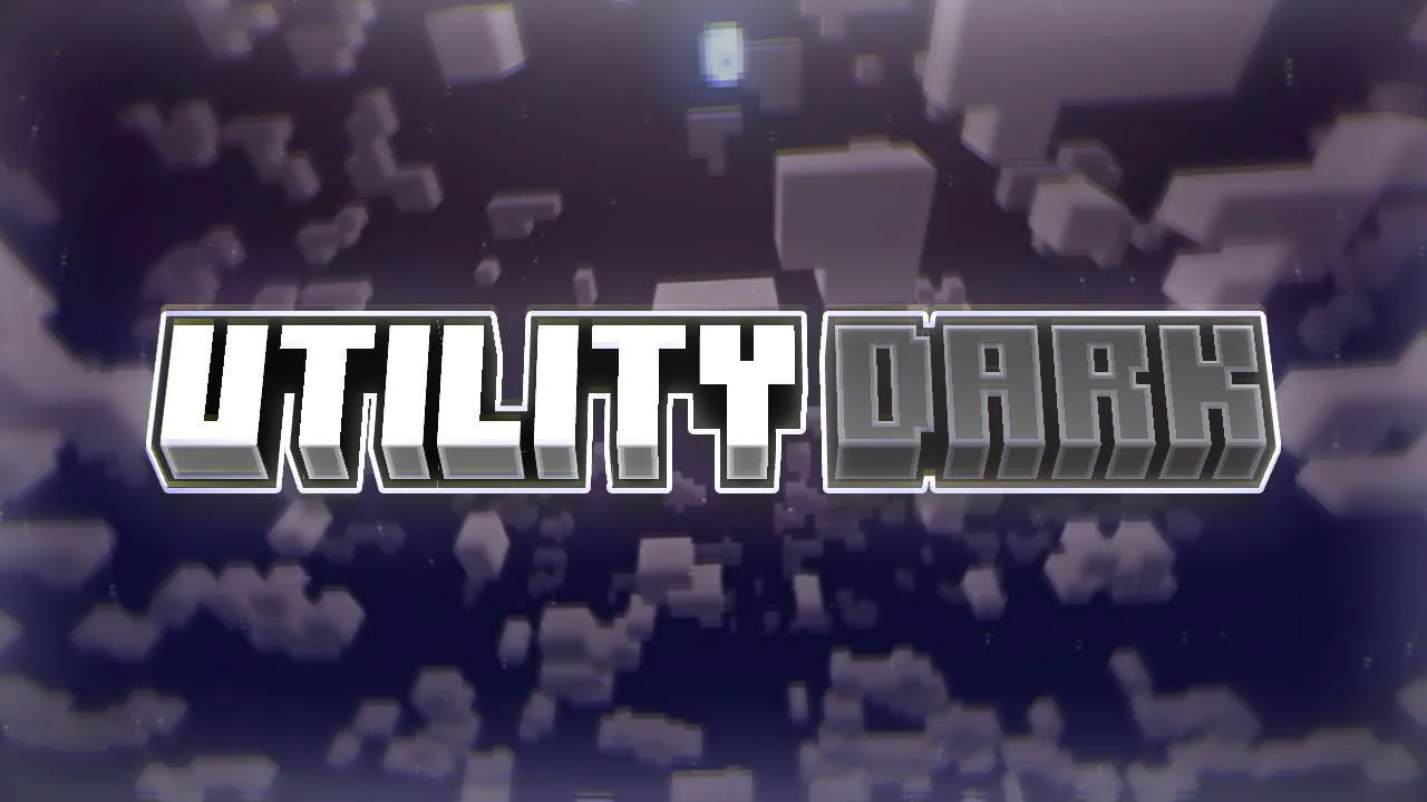 Utility Dark Texture Pack (1.21, 1.20) – MCPE/Bedrock