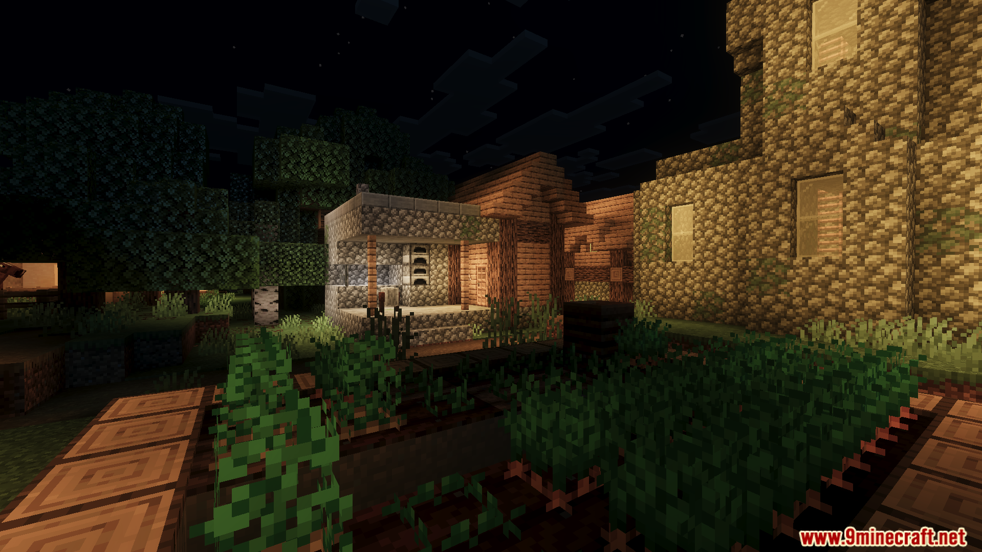 Smooth performance graphics pack brings a unique dark theme to village farms