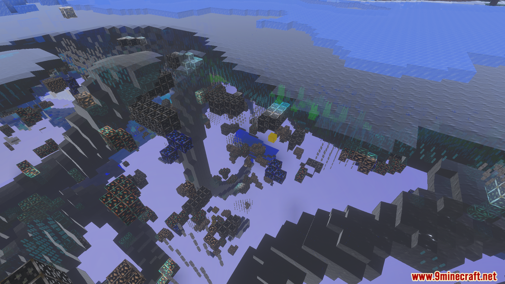 XRAY Night Vision Texture Pack Screenshot 7 XRAY Night Vision Texture Pack makes ores glow and reveals hidden lava pools