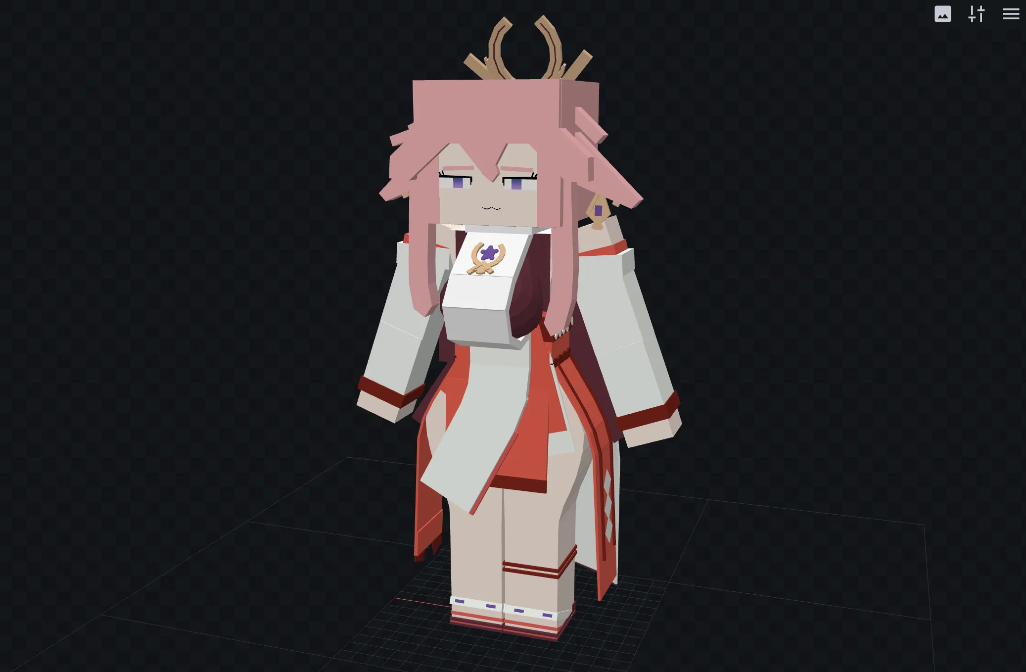 Yae Miko Jenny Mod MCPE 1.21 — Bedrock Anime Model & Skin Addon